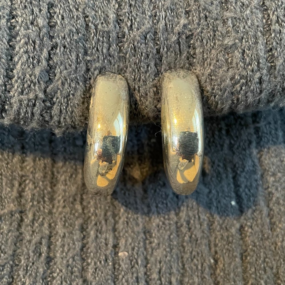 Simon Sebbag Sterling Silver Clip Earrings